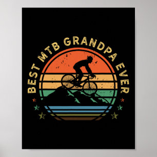 Mountainbike Retro Cykling Vintage - Mtb Cyklist G Poster