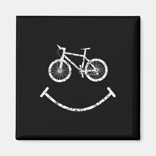 Mountainbike rolig cyklist  magnet (Framsidan)