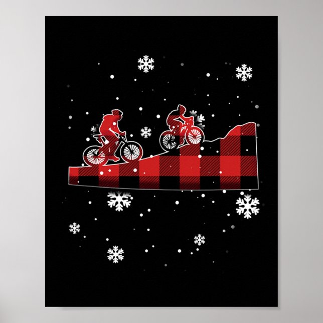Mountainbike-rutig jul  poster (Framsidan)