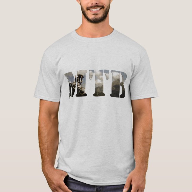 Mountainbike Shirt Tee Shirt (Framsida)