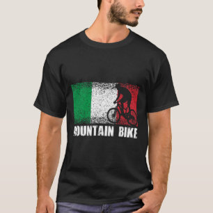 Mountainbike sport, italienska flaggan, italiensk t shirt