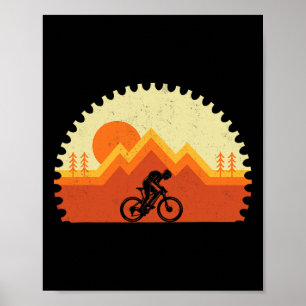 Mountainbike - Utrustning Mtb Cyklist Cyklist Tr Poster
