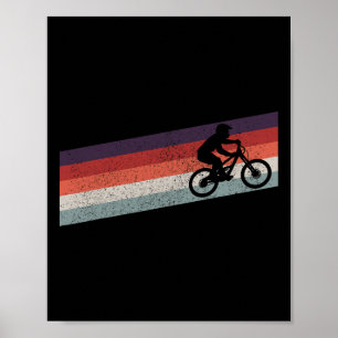 Mountainbike Vintage Mtb Cykel Downhill Cykel Poster