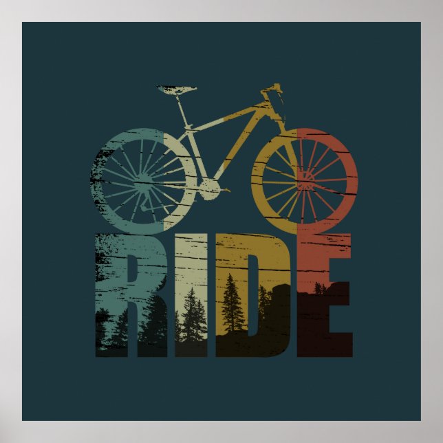 mountainbike vintage poster (Framsidan)
