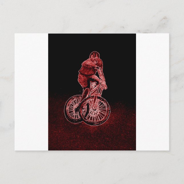 Mountainbike Vykort (Framsida)