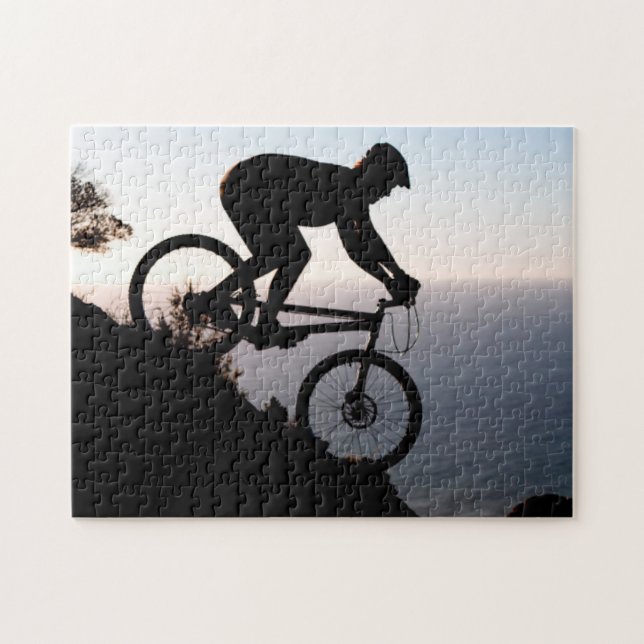 Mountainbikeåkare. Lions Head, Cape Town Pussel (Horisontell)