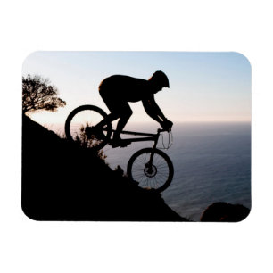Mountainbikeåkare. Lions Head, Kapstaden Magnet