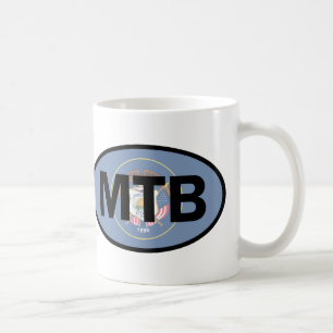 Mountainbikeåkning Utah Flagga Kaffemugg