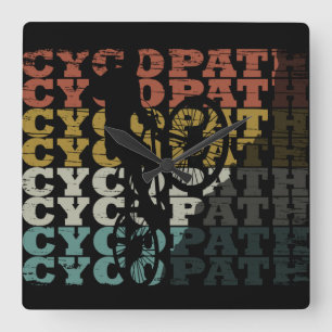 Mountainbikehumor - Rolig cykling - Cykopat Fyrkantig Klocka