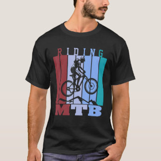 Mountainbiking Det blir aldrig lättare nedför Moun T Shirt