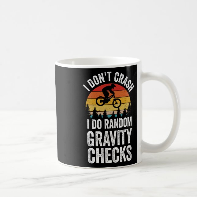 Mountainbiking Krockar Inte Jag Gör Slumpmässig Gr Kaffemugg (Höger)