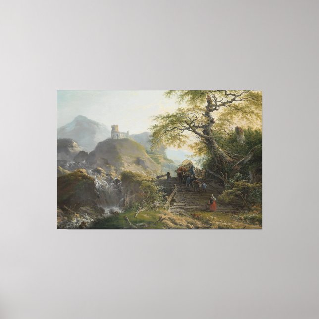 Mountaincape nära Düsseldorf, Gerard van Canvastryck (Framsida)