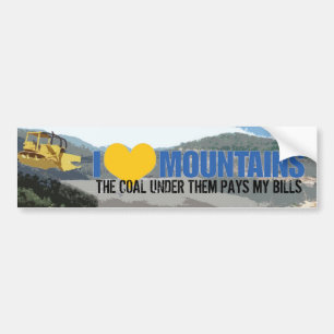 mountaindozer KÄRLEK, KOL UNDER DEM LÖNER M… Bildekal