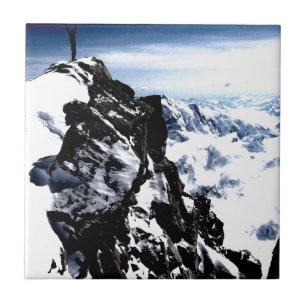 Mountaineer Achievement Snö Winter Kakelplatta