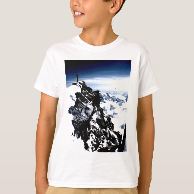 Mountaineer Achievement Snö Winter T-shirt (Framsida)