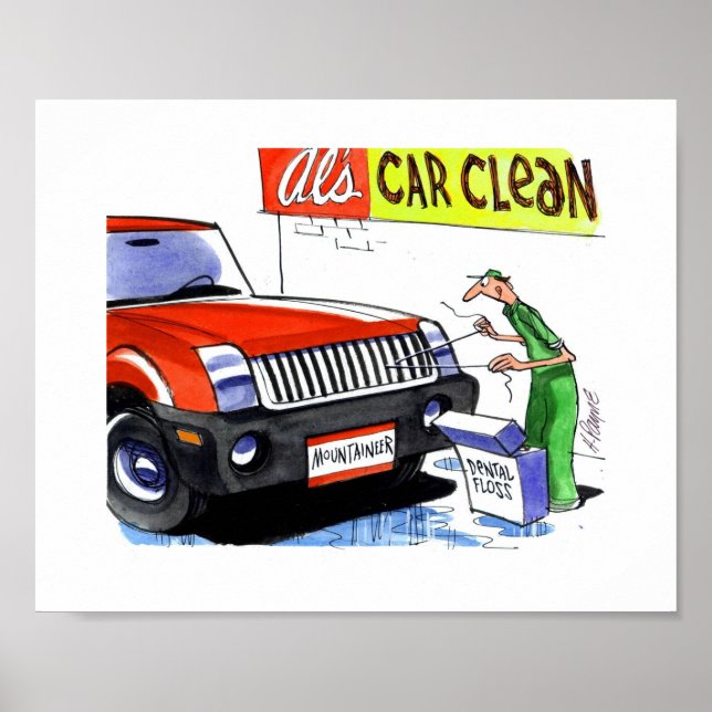 Mountaineer Dental Floss Poster (Framsidan)