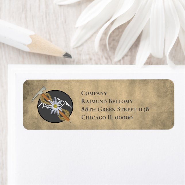 Mountaineer Returadress Etikett (Insitu)