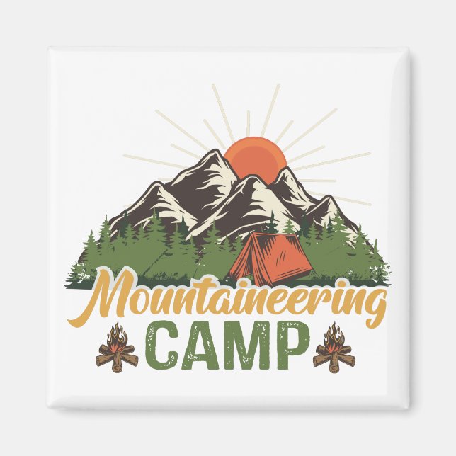 Mountaineering camp magnet (Framsidan)