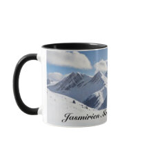 Mountaineering with Climber Silhouette and Mtns