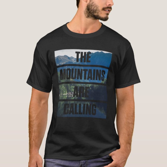 MOUNTAINERNA KALLAR NÅGON T SHIRT (Framsida)