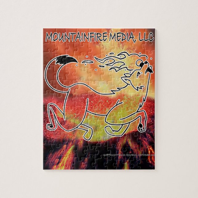 MountainFire Media Coyote Volcano Pussel (Vertikal)
