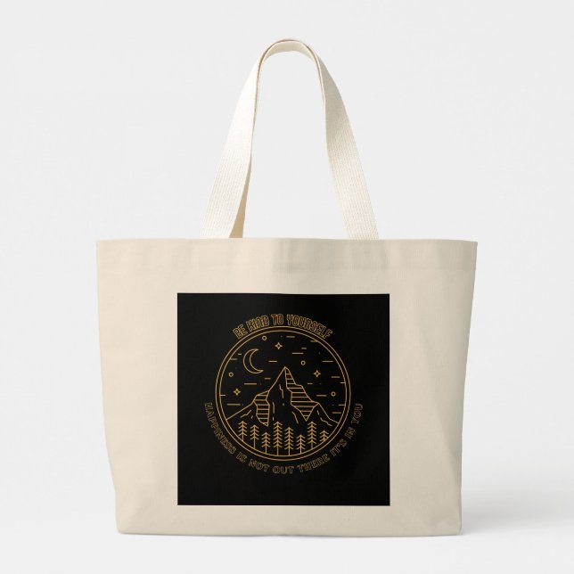 MountainNight tote bags Jumbo Tygkasse (Baksida)