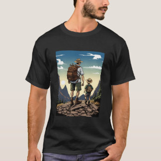 Mountainravel Campingäventyr Far och Son familj T Shirt