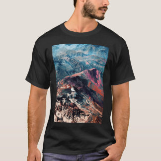 Mountains 2 Baseball Sleeve T Shirt