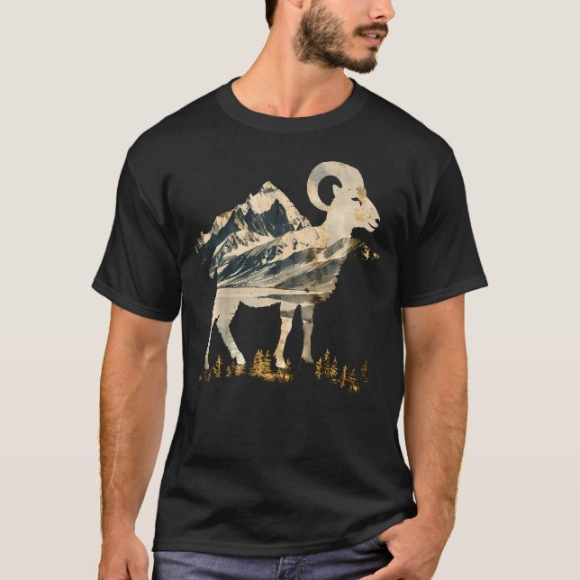 Mountains Alpine Tundra Dall T Shirt (Framsida)