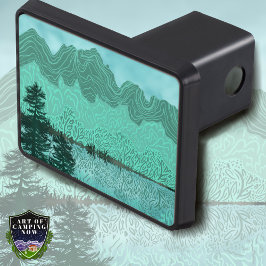 Mountains and Reflective Lake Dragkroksskydd