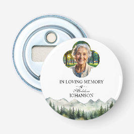 Mountains and Trees Celebration Of Life Keepsake Flasköppnare