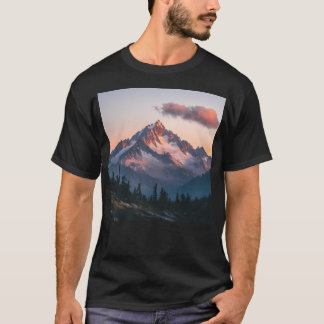 Mountains Landscape Mountains Nature Wall Art Acti T Shirt