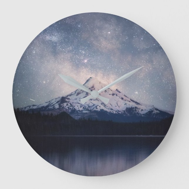 Mountains | Mt. Hood Portland, Oregon Stor Klocka (Framsida)