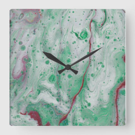 Mountains style. fyrkantig klocka