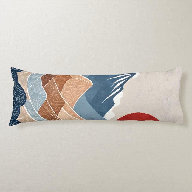 Mountains Sunset Beauty Kroppskudde (Framsidan)