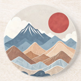 Mountains Sunset Beauty Underlägg