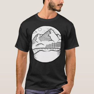 Mountains View Active T Shirt
