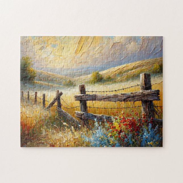 "MOUNTAINSIDE" JIGSAW PUZZLE – LANDSCAPE SERIES  PUSSEL (Horisontell)
