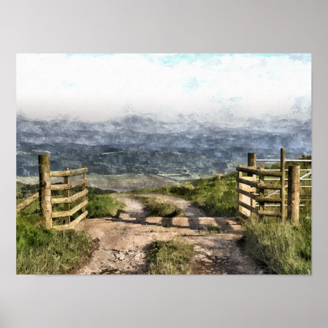 MOUNTAN VÄG POSTER (Framsidan)