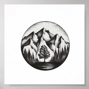 Mountian Logotyp Poster