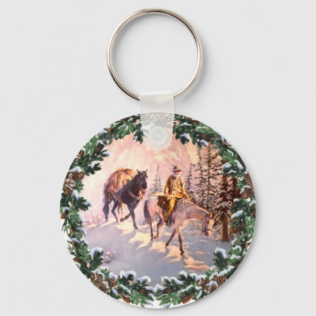 MOUNTIAN MAN & WREATH AV SHARON SHARPE NYCKELRING (Framsida)