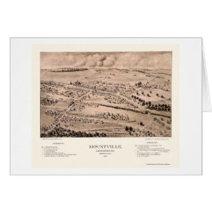 Mountville panorama- karta för PA - 1894 Hälsningskort