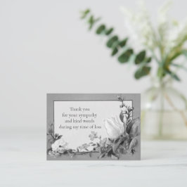 Mourblommans tackkort anteckningskort