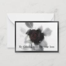 Mourde Ro Sympathy Cards