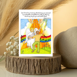 Mouring Sång Angel Sympathy Card Kort