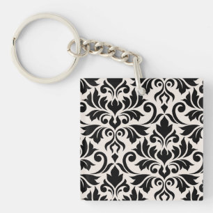 Mourish Damask Art I Black på Cream