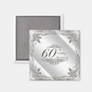 Mourish Diamond 60:e Bröllop-årsdagen Magnet