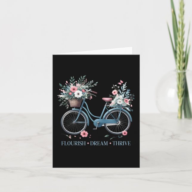 Mourish Dream Thrive Blommigt Bike Subtle 8647 Tru Kort (Framsida)