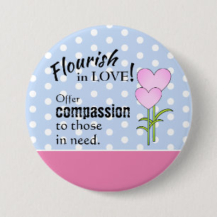 Mourish in Kärlek - Compassion 3-tums Round Button Knapp