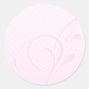 Mourish och Rosa Dots Runt Klistermärke
